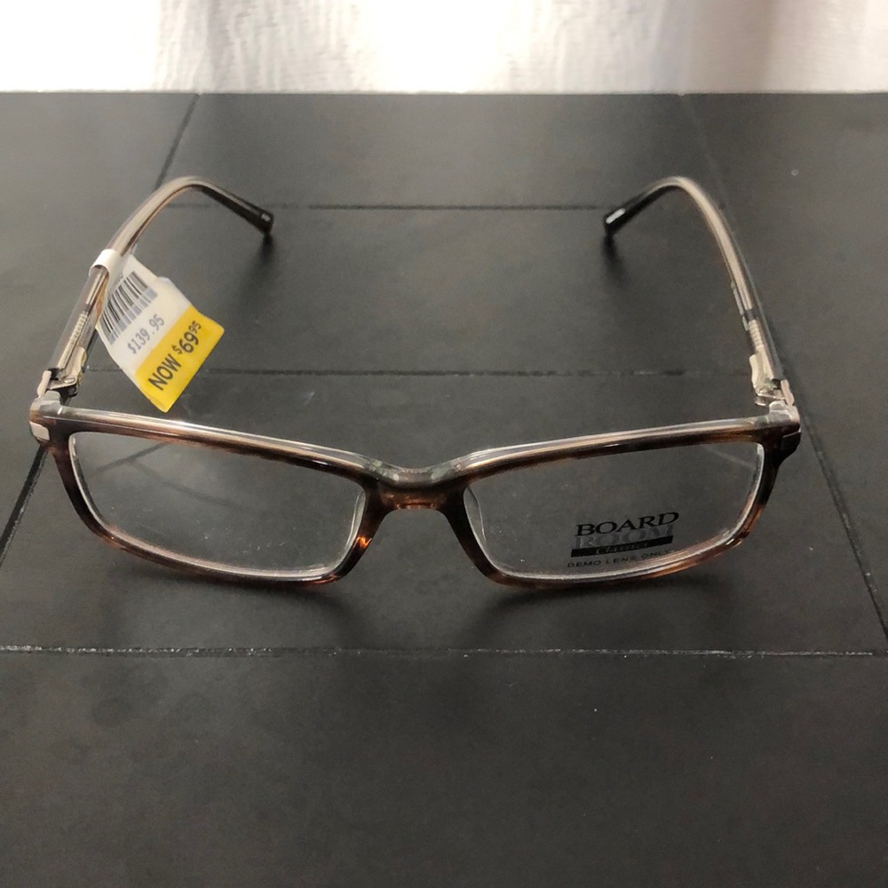 Boardroom classics mens traditional 5516 brown eyeglasses frames